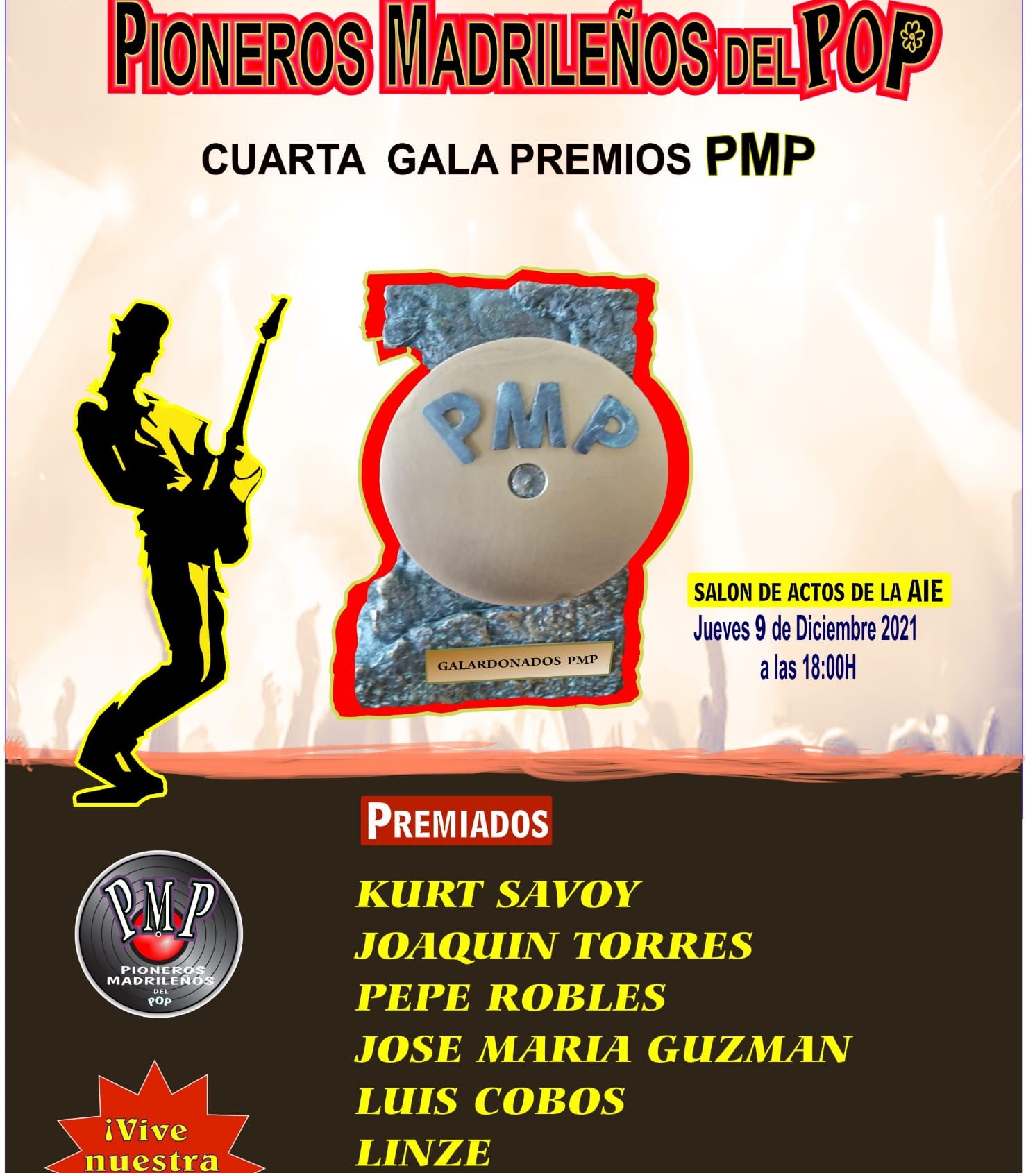 IV Gala de los premios pioneros PMP en AIE